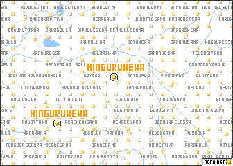 map of Hinguruwewa