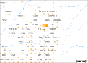 map of Hinin