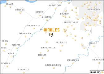 map of Hinkles