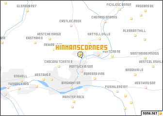 map of Hinmans Corners