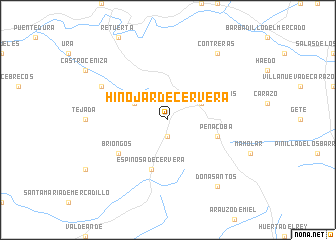 map of Hinojar de Cervera