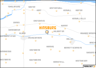 map of Hinsburg