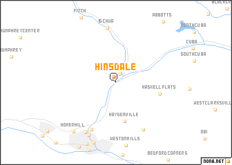 map of Hinsdale