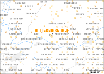 map of Hinterbirkenhof