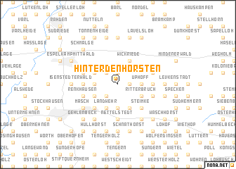 map of Hinter den Hörsten