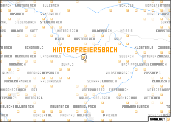 map of Hinterfreiersbach