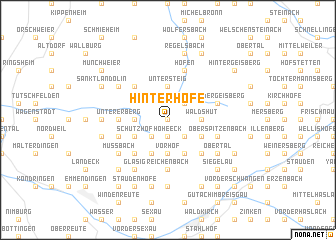 map of Hinterhöfe