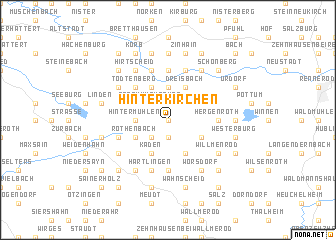 map of Hinterkirchen