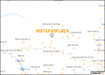map of Hinterkoflach