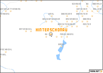 map of Hinterschönau