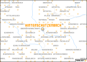 map of Hinter Schützenbach