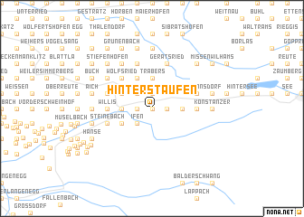 map of Hinterstaufen