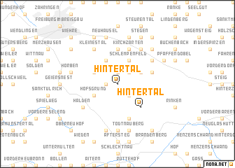 map of Hintertal