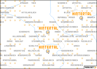 map of Hintertal
