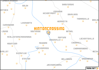 map of Hinton Crossing