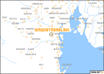 map of Hinukay na Malaki