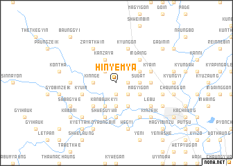 map of Hinyemya
