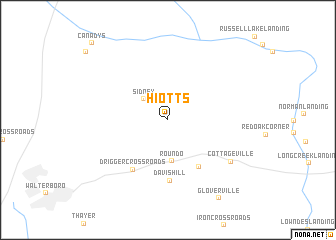 map of Hiotts
