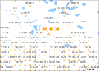 map of Hirākānda