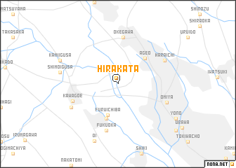 map of Hirakata