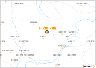 map of Hirakawa