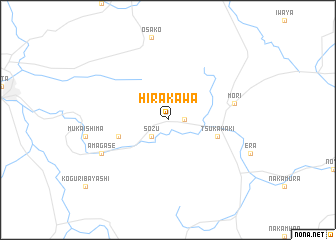 map of Hirakawa