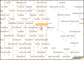 map of Hirāpur