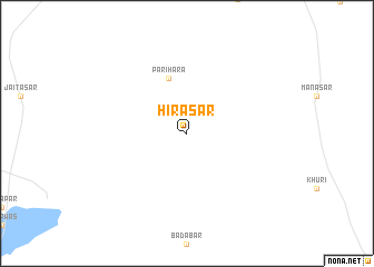 map of Hirāsar