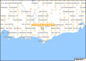 map of Hiridenikanda