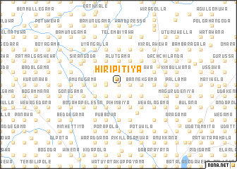 map of Hiripitiya