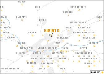 map of Ḩiristā