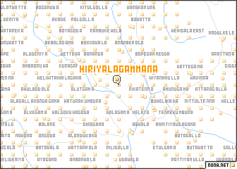 map of Hiriyalagammana