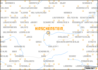 map of Hirschenstein