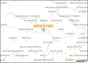 map of Hirschthal