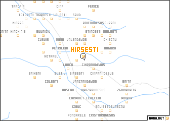 map of Hîrşeşti