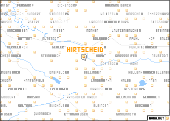 map of Hirtscheid