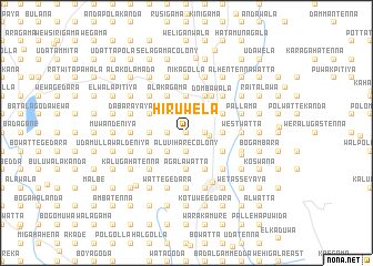 map of Hiruwela