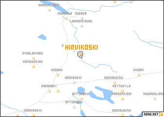 map of Hirvikoski