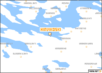 map of Hirvikoski