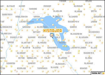 map of Ḩişn Ajra