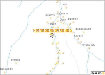 map of Ḩişn Bā ‘Abd aş Şamad