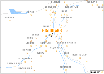 map of Ḩişn Bishr
