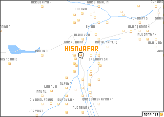 map of Ḩişn Ja‘far