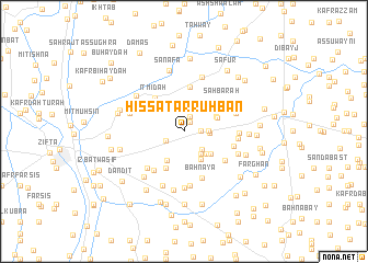 map of Ḩişşat ar Ruhbān