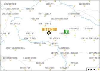 map of Hitcham