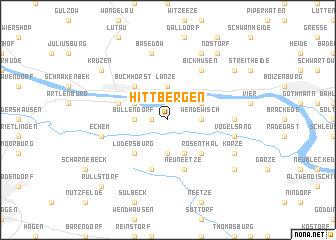 map of Hittbergen