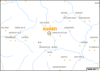 map of Hiwabri