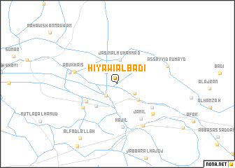 map of Hiyāwī al Bādī