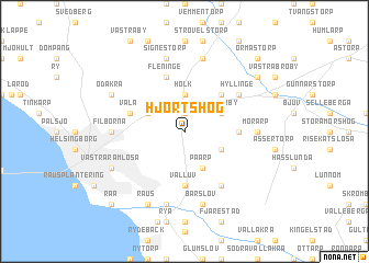 map of Hjortshög
