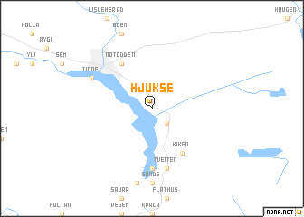 map of Hjukse